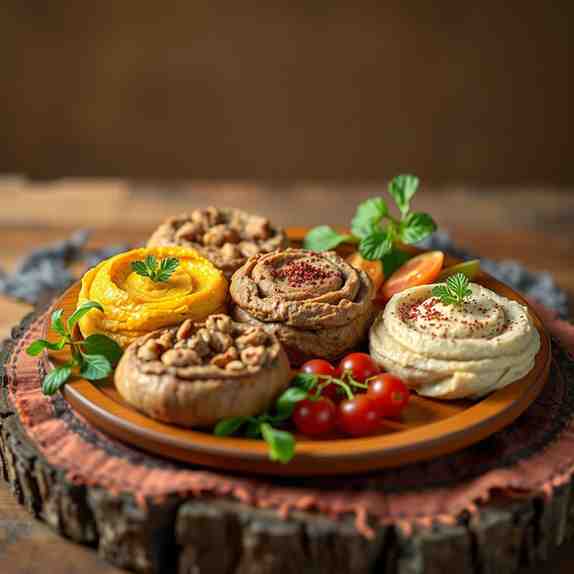 Georgian Pkhali Trio - Healthy Veggie Spreads (Walnut & Sunflower)